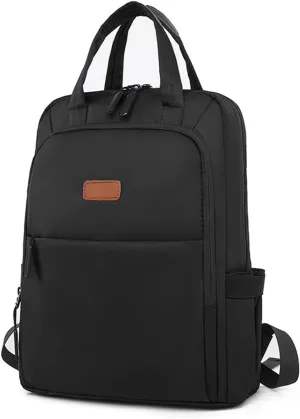 Women's Backpacks Laptop Waterproof Women's Large Capacity Travel Bags School (Black)