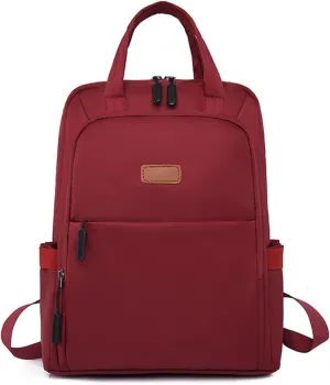 Women's Backpacks Laptop Waterproof Women's Large Capacity Travel Bags School (Red)