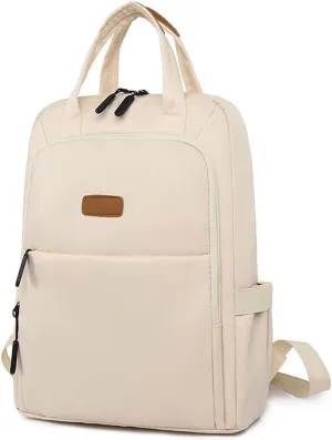 Women's Backpacks Laptop Waterproof Women's Large Capacity Travel Bags School (White)