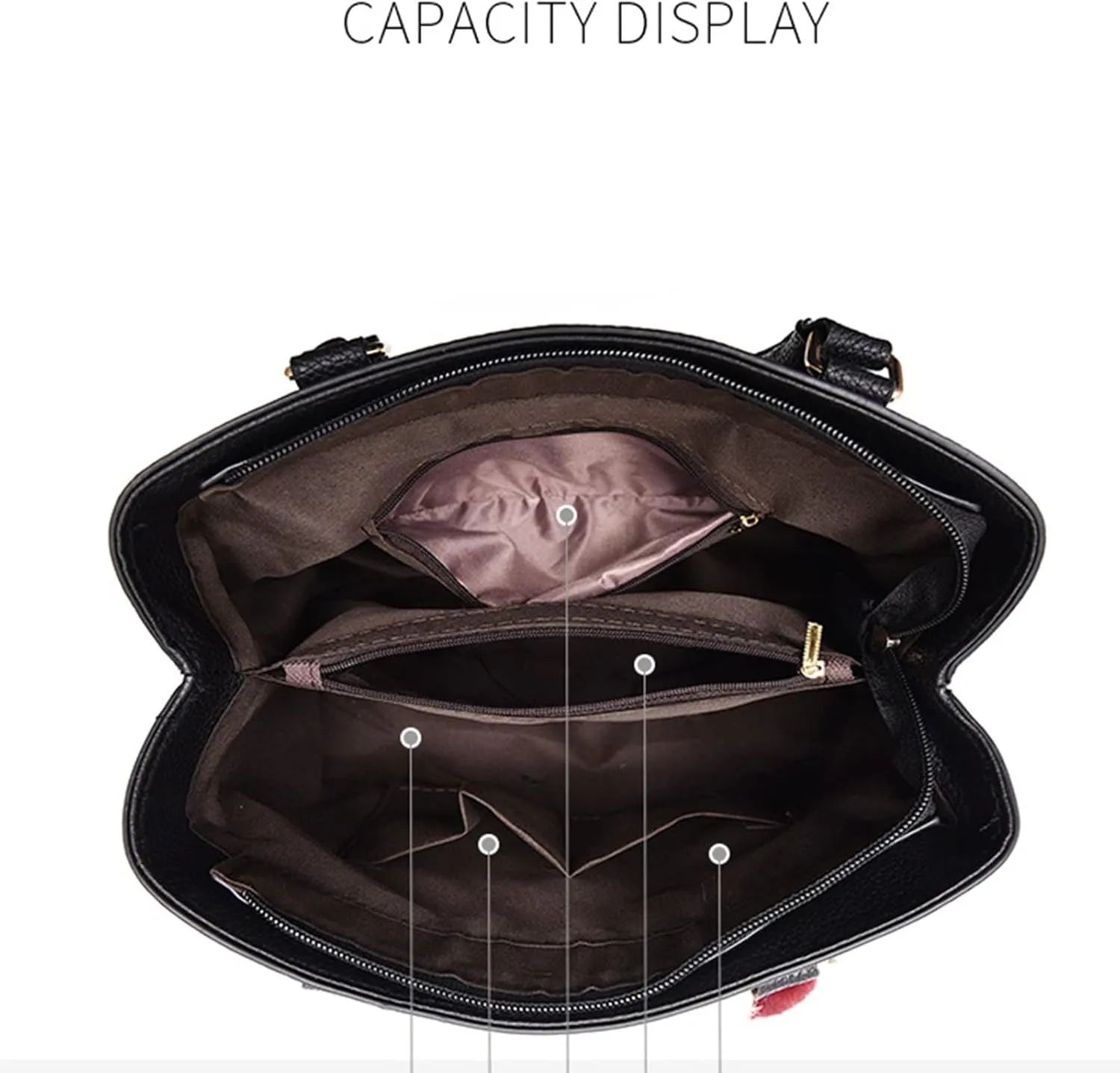 Womens Bags Elegant Casual Leather Messenger Bag Large Capacity Handbag Fashion Men's Shoulder Bag (Grey, One Size)