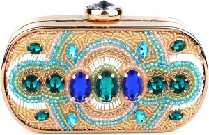 Women's Bling Evening Bag Glitter Rhinestone Clutch Purse Vintage Handbag for Prom Wedding Party Shoulder Bagbag2489OWOISS