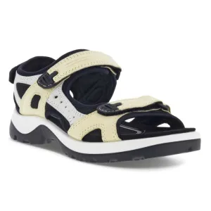 Womens Ecco Yucatan in Straw/Shadow White