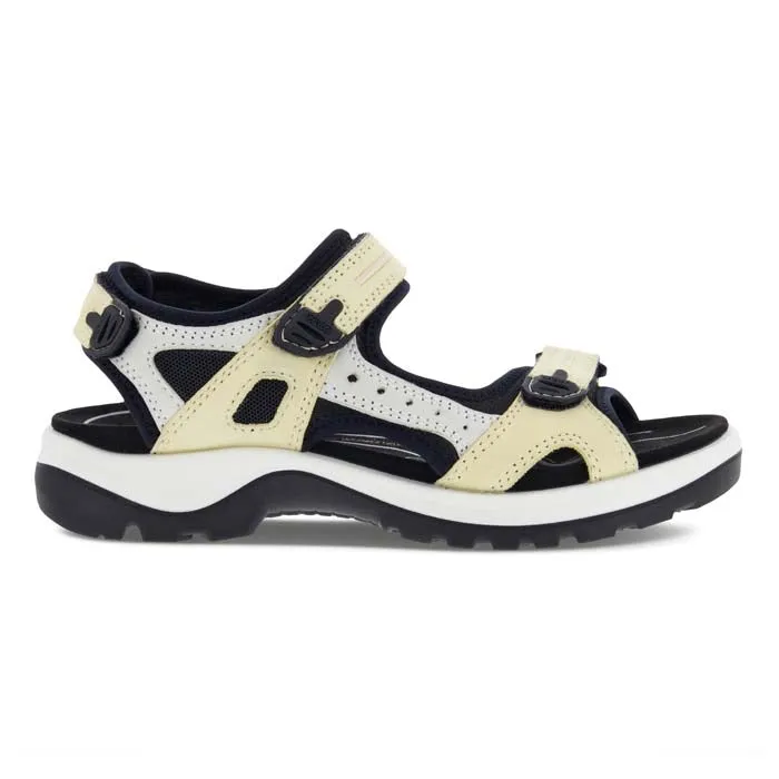 Womens Ecco Yucatan in Straw/Shadow White