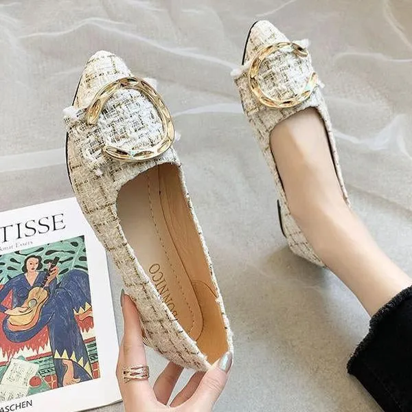 Women's Fashionable Colorful Fabric Casual Flat Shoes 64836112S
