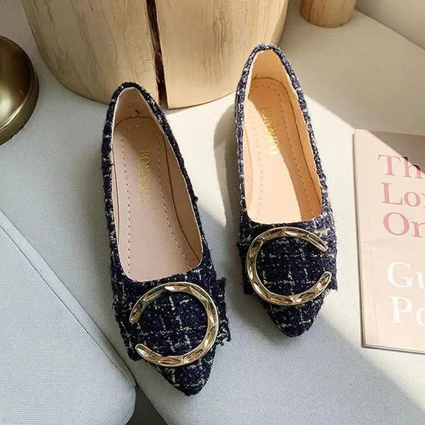 Women's Fashionable Colorful Fabric Casual Flat Shoes 64836112S