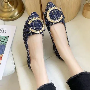 Women's Fashionable Colorful Fabric Casual Flat Shoes 64836112S