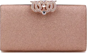 Women's Glitter Clutch Bag Party Evening Bag Frosted Shoulder Bag Sparkly Handbag Purse Wallet for Prom Party Weddingbag2496OWOISS