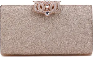 Women's Glitter Clutch Bag Party Evening Bag Frosted Shoulder Bag Sparkly Handbag Purse Wallet for Prom Party Weddingbag2497OWOISS