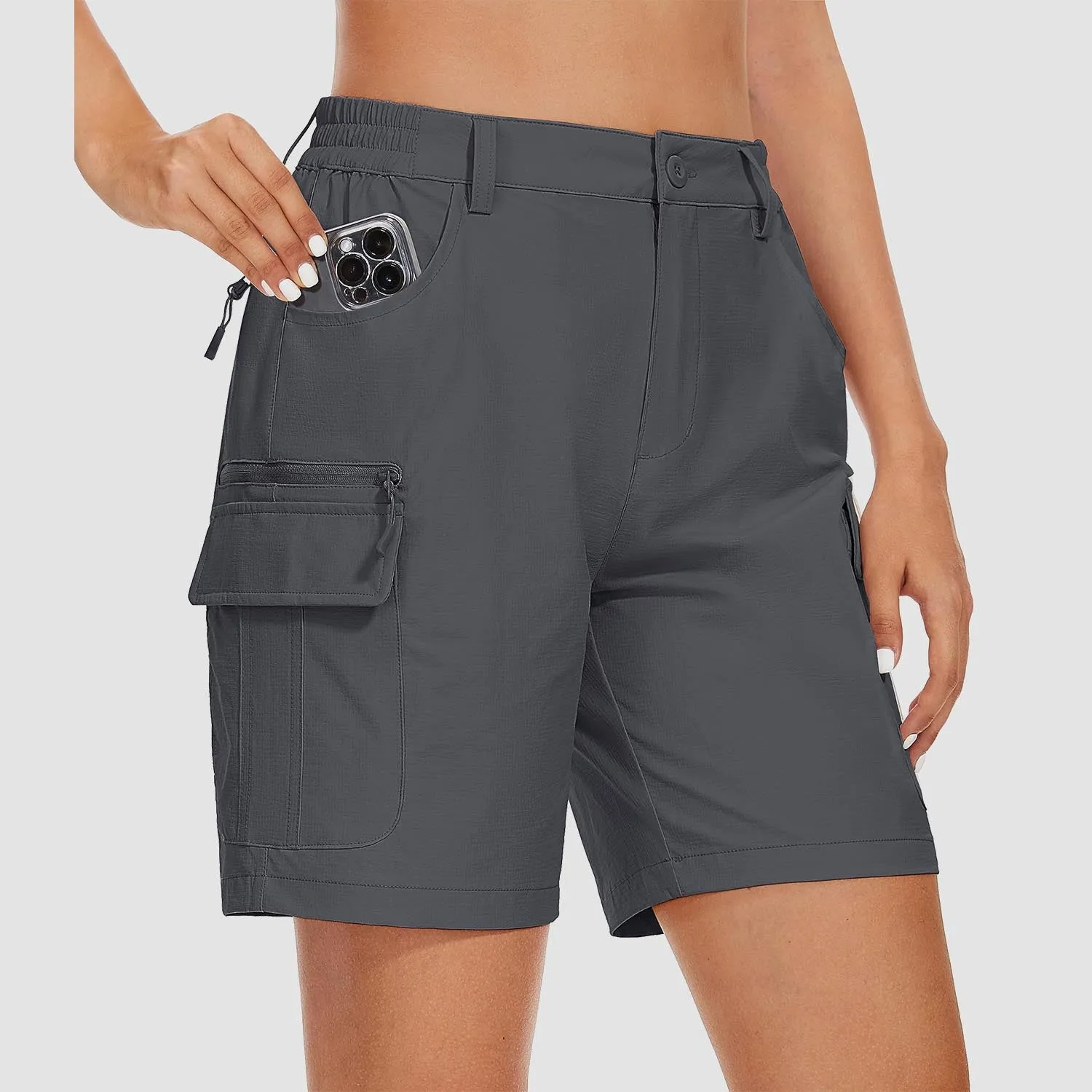 Women's   Golf Shorts 6 Pockets Quick Dry Hiking Cargo Shorts Lightweight Water Resistant Summer Outdoor Shorts