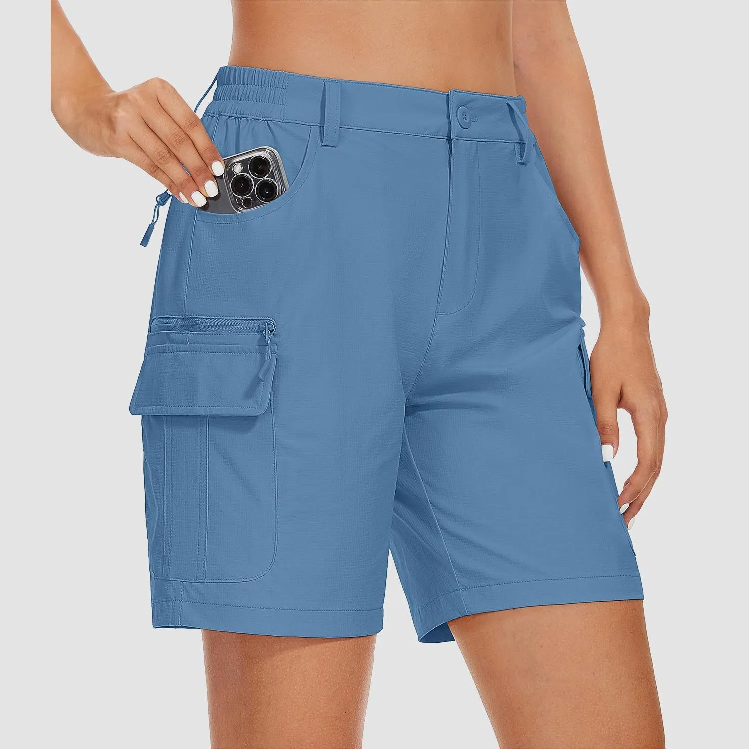 Women's   Golf Shorts 6 Pockets Quick Dry Hiking Cargo Shorts Lightweight Water Resistant Summer Outdoor Shorts