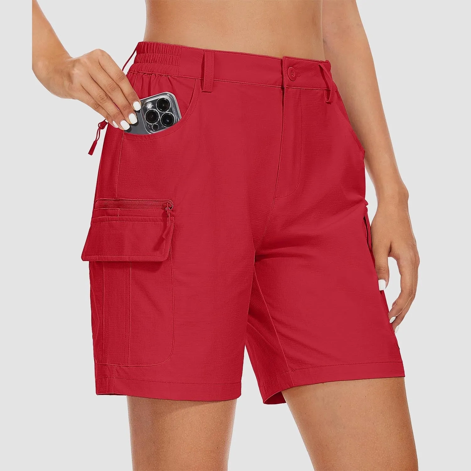 Women's   Golf Shorts 6 Pockets Quick Dry Hiking Cargo Shorts Lightweight Water Resistant Summer Outdoor Shorts