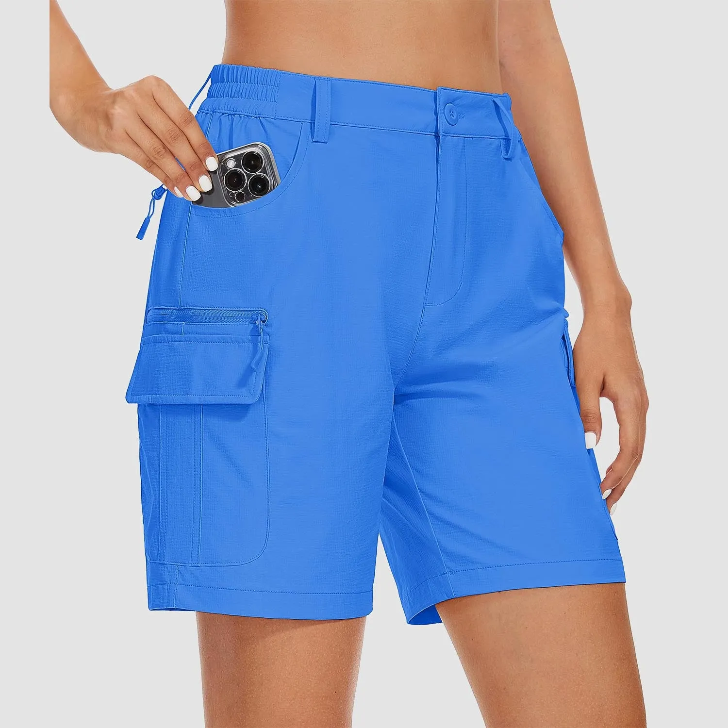 Women's   Golf Shorts 6 Pockets Quick Dry Hiking Cargo Shorts Lightweight Water Resistant Summer Outdoor Shorts