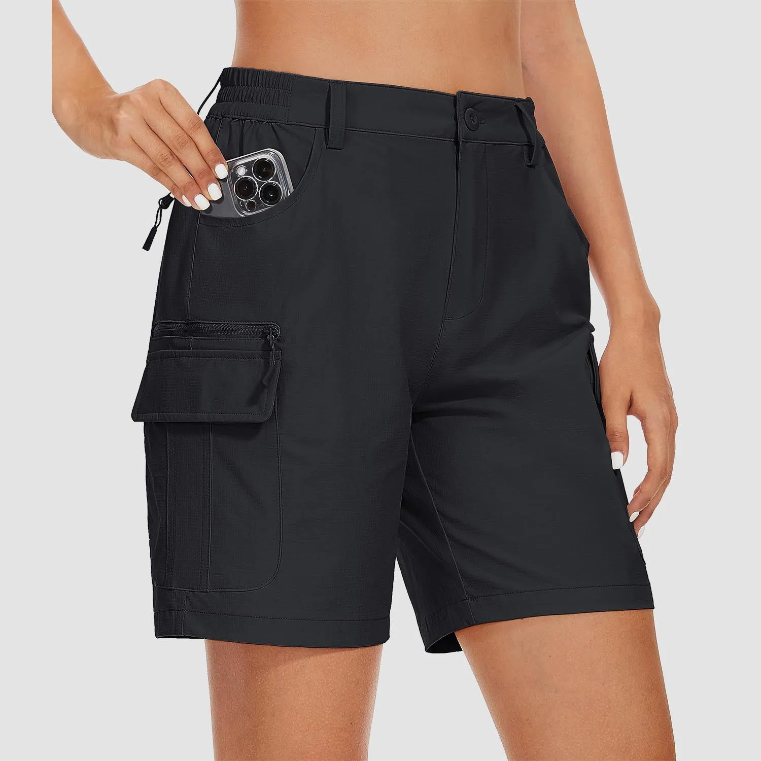 Women's   Golf Shorts 6 Pockets Quick Dry Hiking Cargo Shorts Lightweight Water Resistant Summer Outdoor Shorts