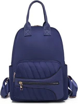 Women's Multifunctional Small Travelling Backpack Simple Beautiful Fashion Shoulder Backpacks (Blue)