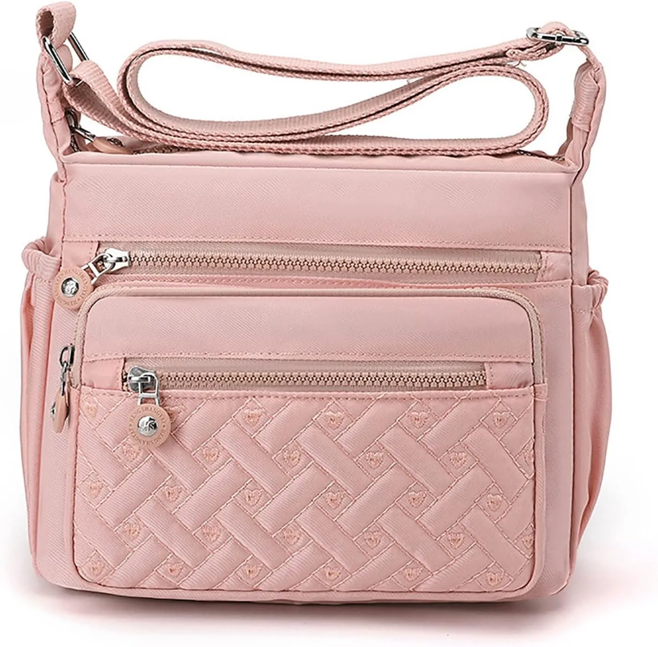 Womens Pocket Casual Crossbody Handbags Shoulder Messenger Bag For Travel Hiking Daily Shoulder Holster Bag (One Size)