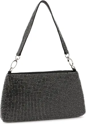 Women's Sparkling Evening Bag Rhinestone Shoulder Bag Party Wedding Handbag and Purse Glitter Clutch Underarm Bagbag2457OWOISS