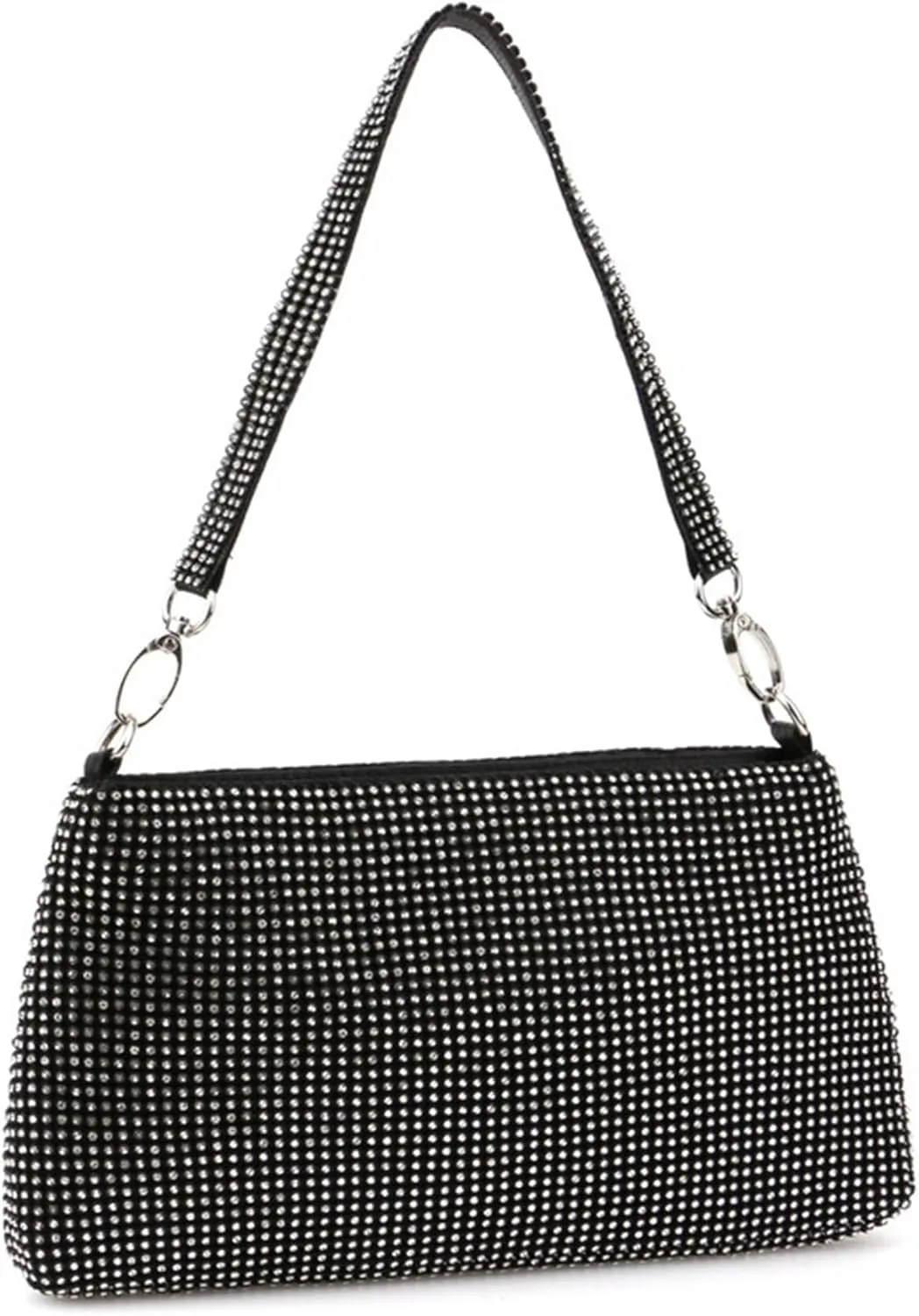Women's Sparkling Evening Bag Rhinestone Shoulder Bag Party Wedding Handbag and Purse Glitter Clutch Underarm Bagbag2457OWOISS