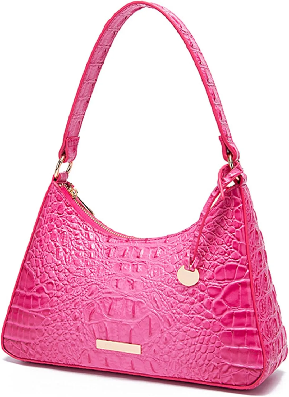 Women's Stylish PU Leather Shoulder Bags Vintage Crocodile Pattern Satchel Handbag Clutch Purse for Evening Partiesbag1510OWOISS
