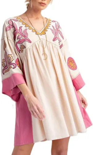 Womens Sundress Summer V Neck Short Tshirt Dress Y2k Floral Print Babydoll Sun Dresses Flowy Boho A Line Mini Dress