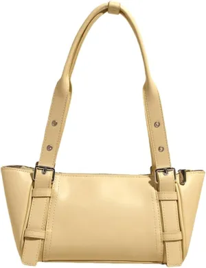 Women's Vegan Shoulder Bag Y2K Fashion Underarm Purse Buckle Belt Satchel Tote Top Handle Crossbody Bag 2025