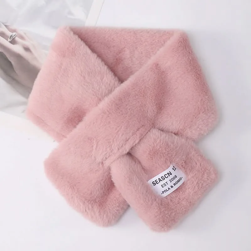 Women's Winter Fur Scarf – Korean Style Neck Warmer