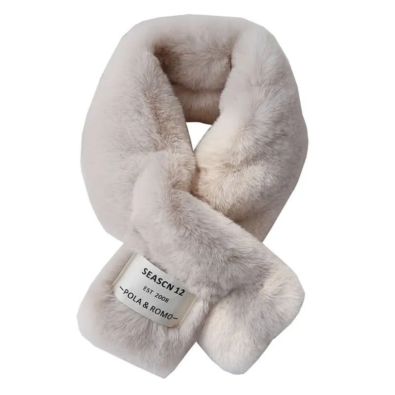 Women's Winter Fur Scarf – Korean Style Neck Warmer