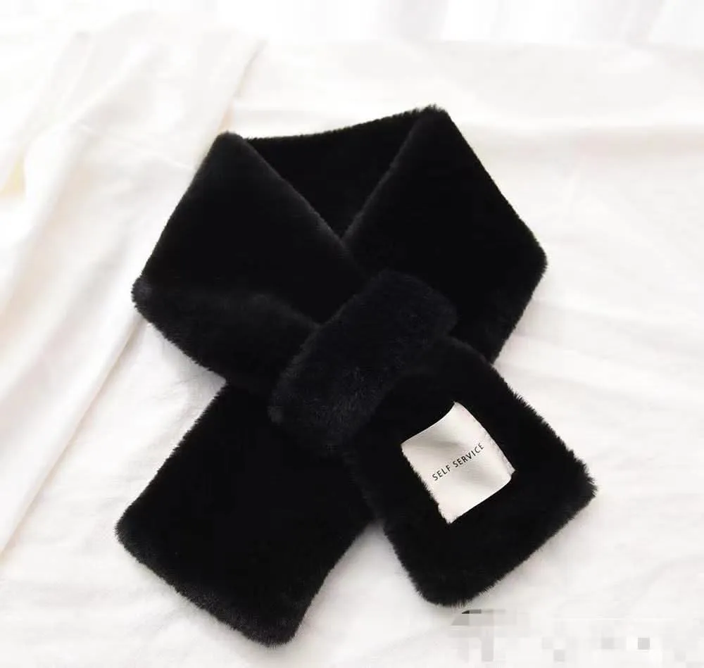 Women's Winter Fur Scarf – Korean Style Neck Warmer