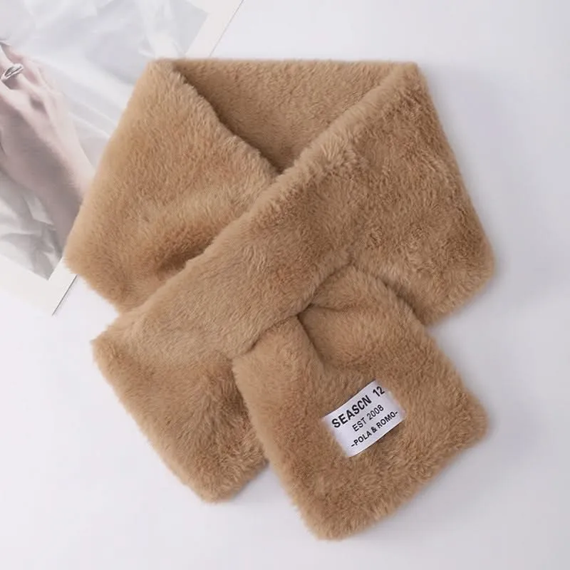 Women's Winter Fur Scarf – Korean Style Neck Warmer