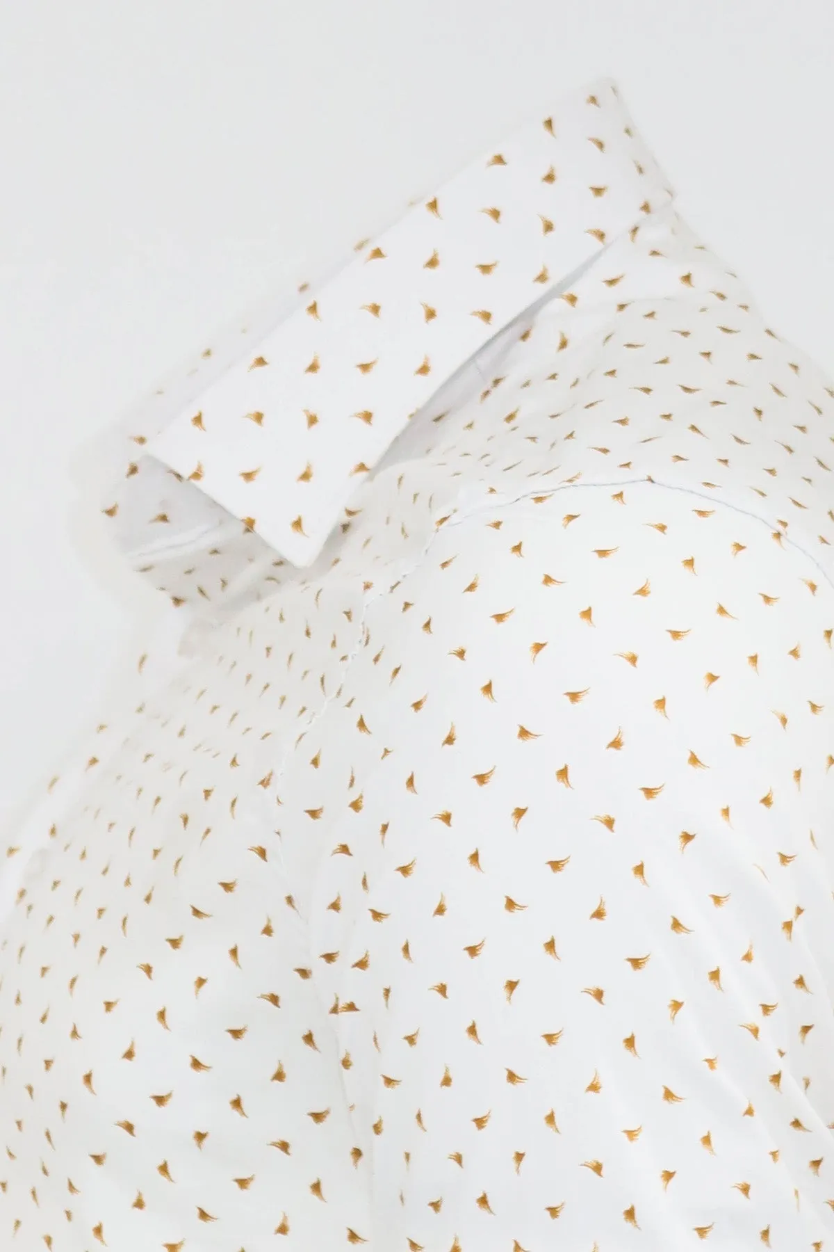 WSS Minimal Golden Print White Men's Shirt  - Tallahassee