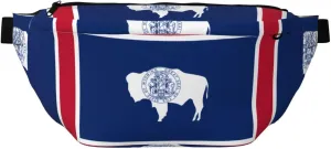 Wyoming State Flag Stylish Crossbody Waist Pack - Versatile And Compact Travel Pouch For Hands-Free Storage