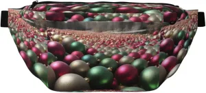 Xmas Balls Stylish Crossbody Waist Pack - Versatile And Compact Travel Pouch For Hands-Free Storage