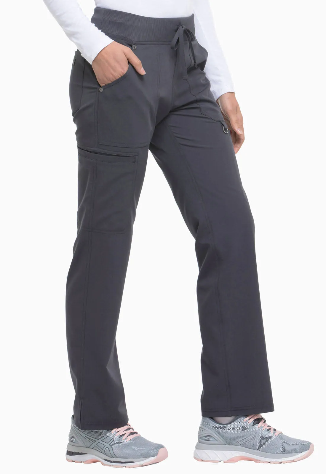 Xtreme Stretch - Mid Rise Rib Knit Waistband Pant