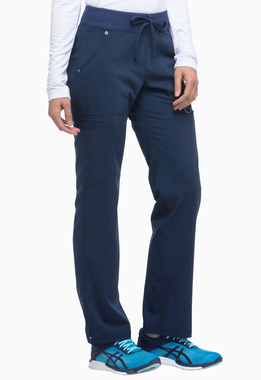 Xtreme Stretch - Mid Rise Rib Knit Waistband Pant